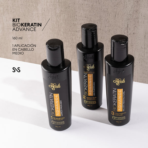 Kit 3 pasos Keratina Advance x 160ml